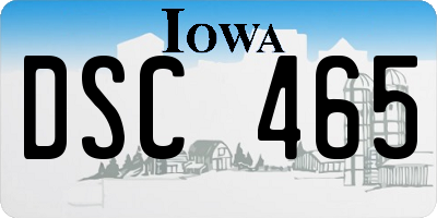 IA license plate DSC465
