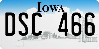 IA license plate DSC466