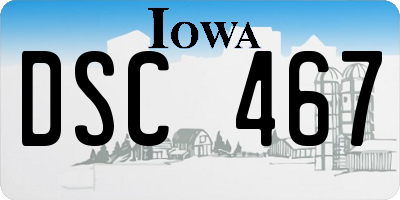 IA license plate DSC467