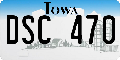 IA license plate DSC470