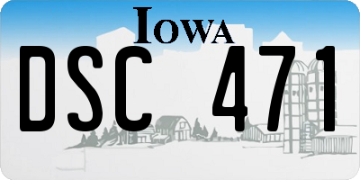 IA license plate DSC471