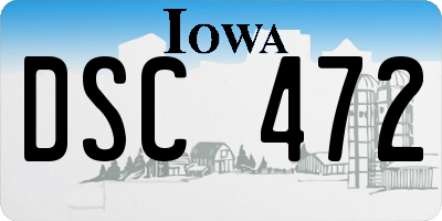 IA license plate DSC472