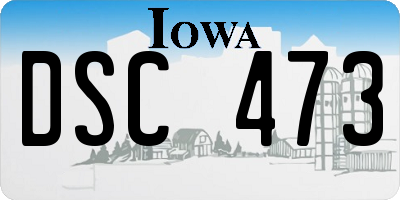 IA license plate DSC473