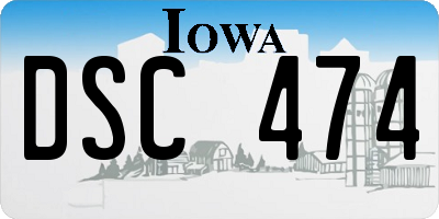 IA license plate DSC474