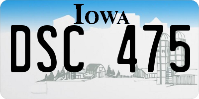 IA license plate DSC475