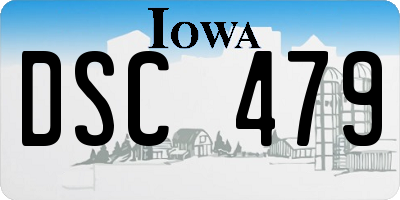 IA license plate DSC479