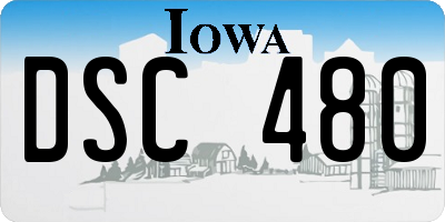 IA license plate DSC480