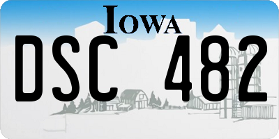 IA license plate DSC482