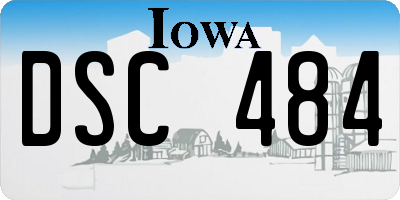 IA license plate DSC484