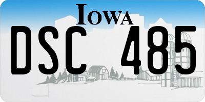 IA license plate DSC485