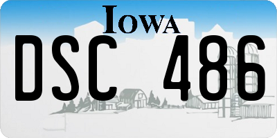 IA license plate DSC486