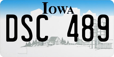 IA license plate DSC489