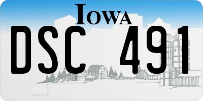 IA license plate DSC491