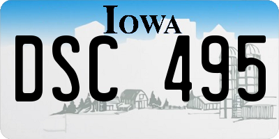 IA license plate DSC495