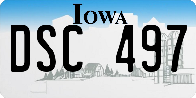 IA license plate DSC497
