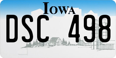 IA license plate DSC498