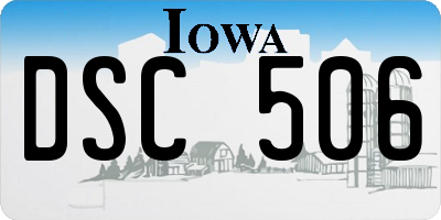 IA license plate DSC506