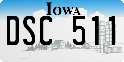 IA license plate DSC511