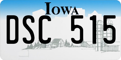 IA license plate DSC515