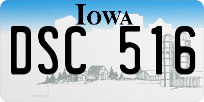 IA license plate DSC516