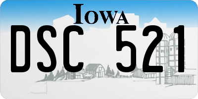 IA license plate DSC521