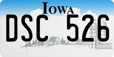 IA license plate DSC526