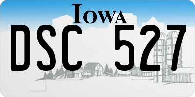 IA license plate DSC527