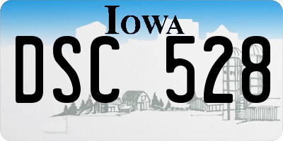 IA license plate DSC528