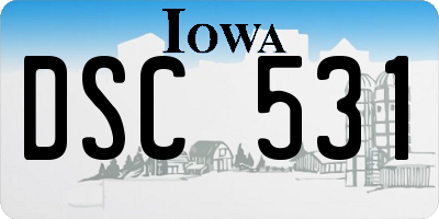 IA license plate DSC531