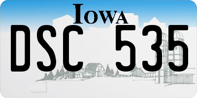 IA license plate DSC535