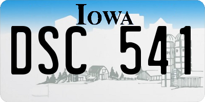 IA license plate DSC541