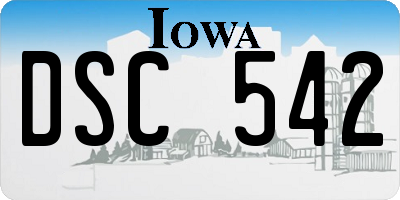 IA license plate DSC542