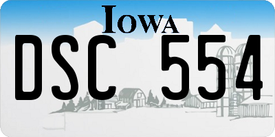 IA license plate DSC554