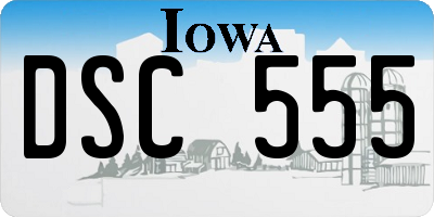 IA license plate DSC555
