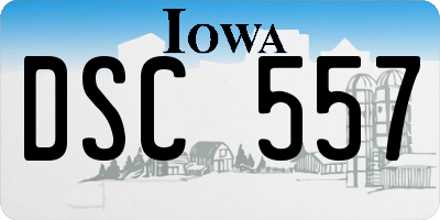 IA license plate DSC557