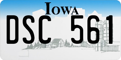 IA license plate DSC561