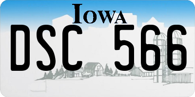 IA license plate DSC566