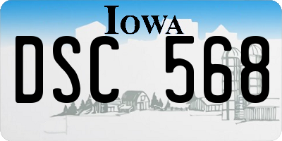 IA license plate DSC568