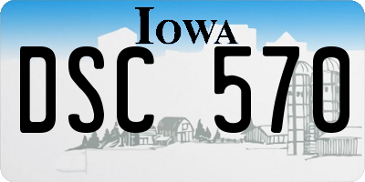 IA license plate DSC570