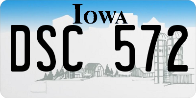 IA license plate DSC572