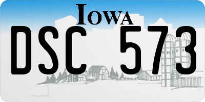 IA license plate DSC573