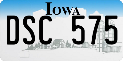 IA license plate DSC575