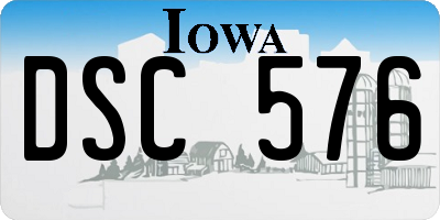 IA license plate DSC576