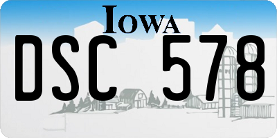 IA license plate DSC578