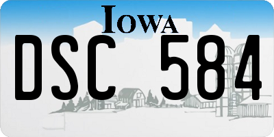 IA license plate DSC584