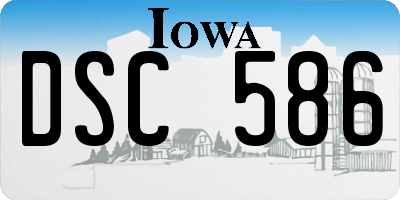 IA license plate DSC586