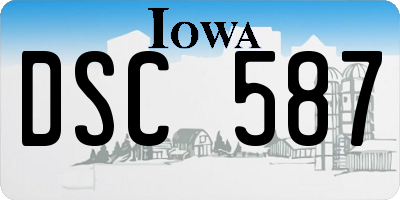 IA license plate DSC587