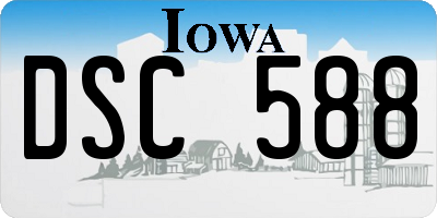 IA license plate DSC588