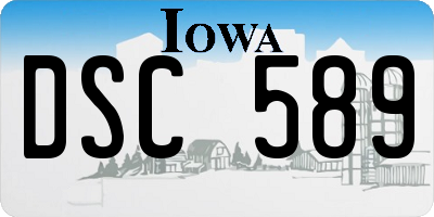 IA license plate DSC589