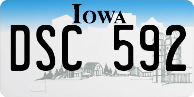 IA license plate DSC592